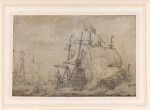 特海德战役，1653 年 作者 普拉斯