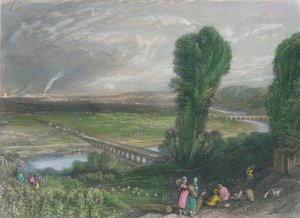 圣云和塞夫勒的桥梁》，约1835年。 作者 J拉德克里夫
