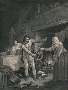 阿尔弗雷德（Alfred）在19世纪中叶的Neatherds Cottage。 作者 罗杰斯