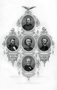 联合内战海军上将温斯洛，戈德斯伯勒，杜邦，达尔格伦和Stringham，1862-1867年。 作者 罗杰斯