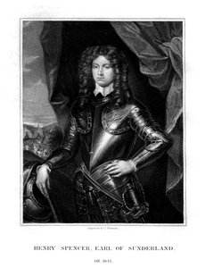 亨利·斯宾塞，桑德兰第一伯爵，英国士兵，1823年。 作者 汤姆森