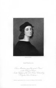拉斐尔（Raphael），意大利文艺复兴时期的艺术家，c1836年。 作者 汤姆森