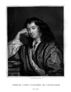 托马斯·克利福德（Thomas Clifford），楚德利（Chudleigh）的第一任克利福德男爵，英国政治家和政治家，1828年。