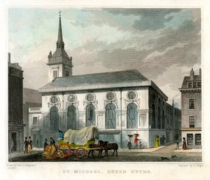 伦敦市圣迈克尔皇后教堂，1831年。