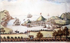 伊尔弗勒科姆，德文郡，1842年（笔和厕所）的视图（对72970） 作者 沃尔特斯