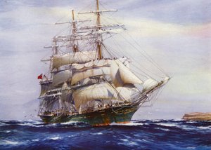 Clipper Ships：Aristides（彩色石版画）