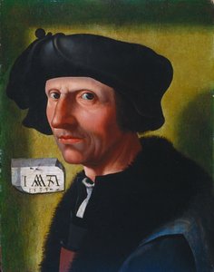 自画像，1533年 作者 雅各布·科内利兹·范·奥斯特萨宁