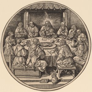 最后的晚餐 作者 Jacob Cornelisz van Oostsanen 在 Albrecht Dürer 之后