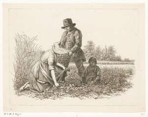 马铃薯收割机 研究版画 / Etudes gravées（系列标题） 作者 雅各布·恩斯特·马库斯