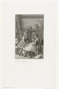 沙皇彼得大帝和市长Nicolaes Witsen研究地图，1814年 作者 雅各布·恩斯特·马库斯