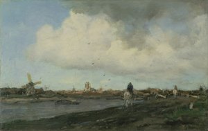 景观与风车，1890-5