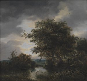 池塘边的橡树 作者 Jacob van Ruisdael