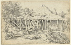 水车景观 作者 Meindert Hobbema（拒绝归因）