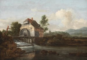 景观与水车，c.1680