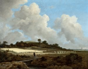 Grainfields看法有遥远的镇的，c.1670 作者 雅各布范瑞斯达尔