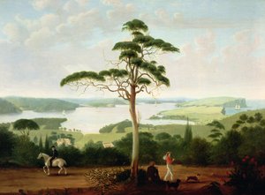 1848年，悉尼港望向头部 作者 雅各布·詹森（Jacob Janssen）