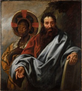 摩西和他的埃塞俄比亚妻子西波拉，1645年至1649年间。 作者 雅各布·乔丹斯