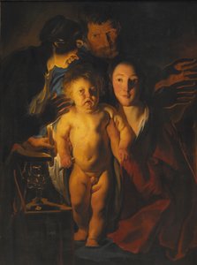 神圣家族，c.1621-2 作者 雅各布·乔丹斯