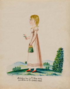 莎拉-穆瑟的肖像，1826年。