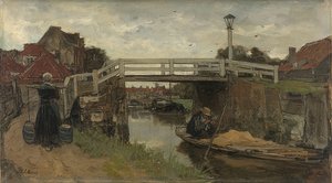桥。约于1879年 作者 雅各布·亨里库斯或亨德里克斯·马里斯