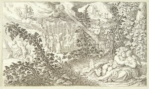巴克库斯和阿里阿德涅 作者 在大卫文克布恩斯之后