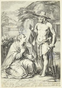Noli me tangere 作者 雅各布·马塔姆（Jacob Matham）