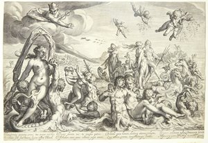 海神与忒提斯的胜利 作者 雅各布·马塔姆（Jacob Matham）