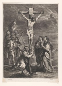十字架上的基督
Ecce mater tua（物品上的标题） 作者 雅各布·尼夫斯