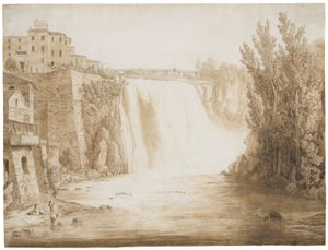 伊索拉德尔里里（Isola del Liri）的卡斯卡塔格兰德（Cascata Grande），1793年 作者 雅各布·菲利普·哈克特