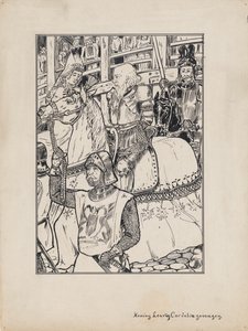 为莎士比亚的《李尔王》设计插图：李尔王和科蒂丽亚被俘 作者 雅各布·彼得·范登博世