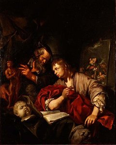 两位鉴赏家在一个工作室 作者 Jacob Toorenvliet