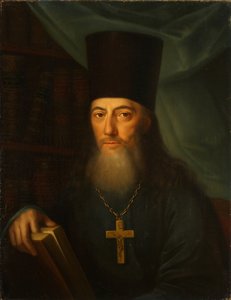 作家Ioann Ioannovich Krasovsky的肖像，1746-1811，1819年 作者 雅各布·扎莱斯基