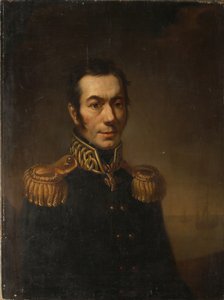 作家Platon Yakovlevich Gamaleya的肖像，1766-1817，1821年 作者 雅各布·扎莱斯基