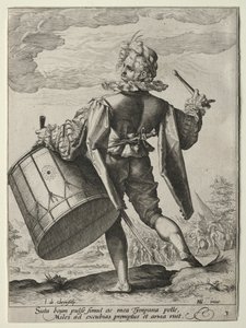鼓手，1587年。