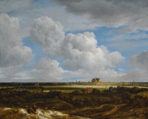 德语：Blick auf Haarlem 哈勒姆景色（Haerlempje） 作者 雅各布范瑞斯达尔