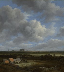 从西北部的哈勒姆看法与前景的漂白领域，c.1650-82