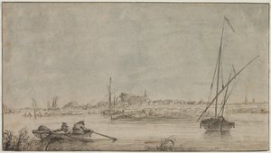多德雷赫特河景，1775-1815年。