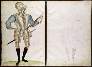 约翰史密斯爵士的盔甲套装，来自An Elizabethan Armourers专辑