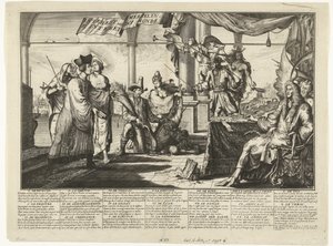 1687 年关于法律界从人类争论中获利的漫画
Interest des s