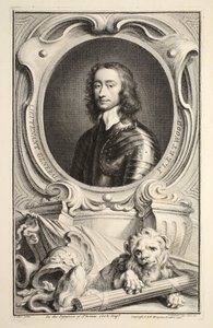 弗利特伍德中将的肖像，插图来自“英国杰出人物的头”，酒吧。来自1742年伦敦的Knapton 作者 雅各布斯·霍布拉肯