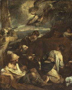 向牧羊人报喜 作者 哈科波·巴萨诺（Jacopo Bassano）