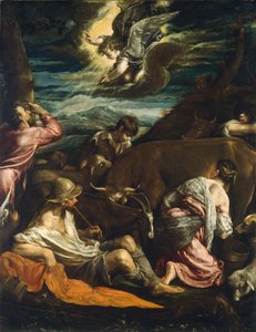 向牧羊人报喜 作者 哈科波·巴萨诺（Jacopo Bassano）