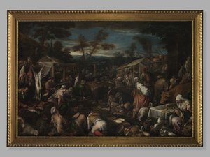 大市场，约1580-85年 作者 哈科波·巴萨诺（Jacopo Bassano）