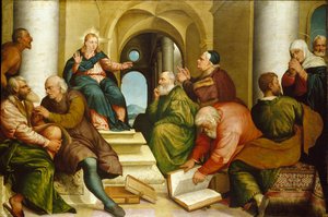 医生中的基督，1539年 作者 Jacopo Bassano il vecchio