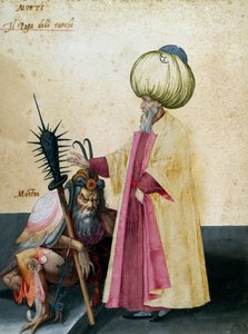 穆夫提和怪物，Jacopo Ligozzi (1547-1627) 作画 作者 雅各布·利戈齐（Jacopo Ligozzi）