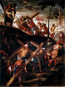 La Montee au Calvary (The Way of the Cross) (The Carriage of the Cross) Jacopo Robusti dit le Tintoret (Tintoretto) (1518-1594) 1566-1567 Sun. 515x390 cm venise, school of San Rocco 绘画 作者 雅各布·罗布斯提·丁托列托