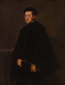 一个男人的肖像，c.1560 作者 雅各布·罗布斯提·丁托列托