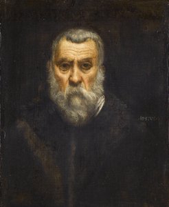 自画像，1588年 作者 雅各布·罗布斯提·丁托列托