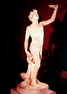 巴克斯，约1510年（大理石）。 作者 哈科波·桑索维诺（Jacopo Sansovino）