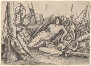 躺在战利品中的胜利者，约150-1503年。 作者 雅各布·德·巴巴里